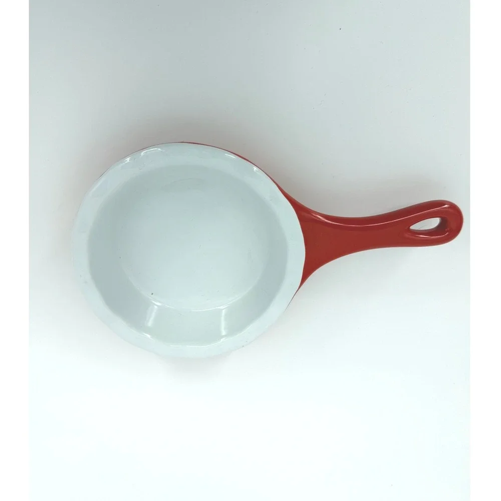 Modern Gourmet Foods Red Stoneware Mini Pie Baking Dish 5 inch Diameter